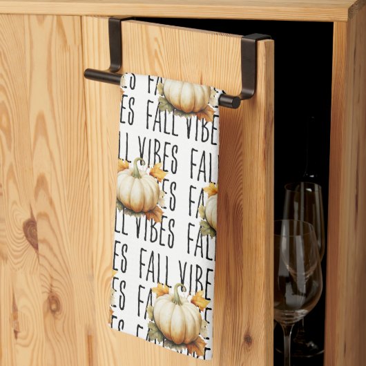 Herfst Vibes Pompoen | herfst Theedoek (Derde Gevouwen)