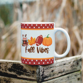 Herfst Vibes Pompoen Spice Football Koffiemok