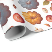 Herfst Vibes - Pompoenen, Appeltaart, Paddenstoele Cadeaupapier (Rol Hoek)