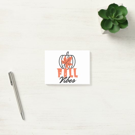 Herfst Vibes Post-it® Notes (Kantoor)