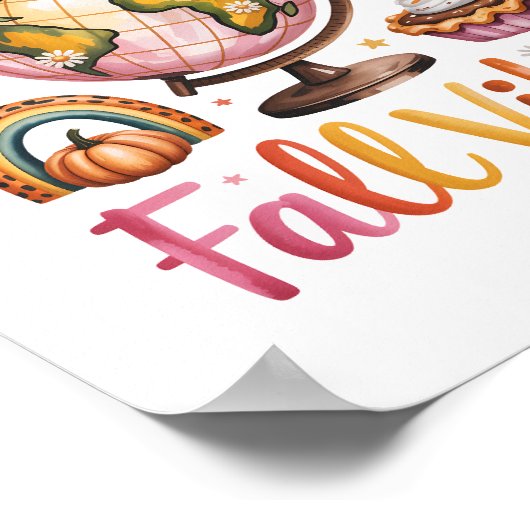 Herfst Vibes Poster (Hoek)