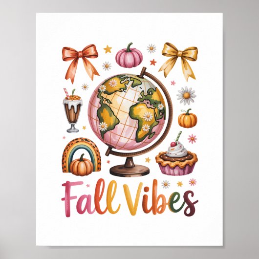 Herfst Vibes Poster (Voorkant)
