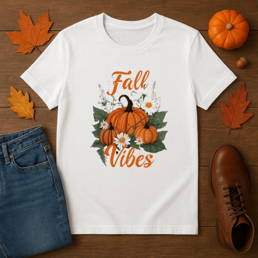 Herfst Vibes Pumpkin dames T-shirt