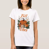 Herfst Vibes Pumpkin dames T-shirt (Voorkant)