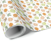 Herfst Vibes Pumpkin Theme Cadeaupapier (Rol Hoek)