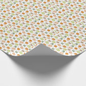 Herfst Vibes Pumpkin Theme Cadeaupapier (Hoek)