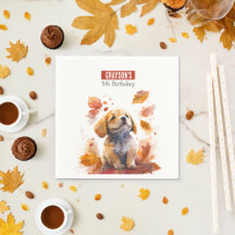 Herfst vibes Puppy - Verjaardagsfeest -