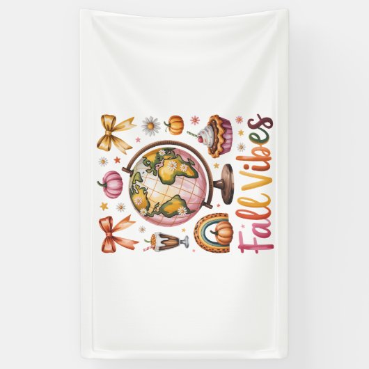 Herfst Vibes Spandoek (Verticaal)