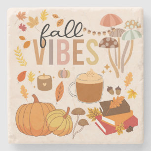 Herfst Vibes Stenen Onderzetter
