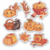 Herfst Vibes Sticker (Voorkant)