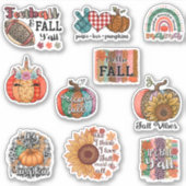 Herfst Vibes Sticker Pack (Voorkant)