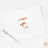 Herfst Vibes Sticker – Schattige Eend Herfst Gezel (Envelop)