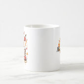 Herfst Vibes Teacher Life - Retro Schattige Gepers Koffiemok (Center)