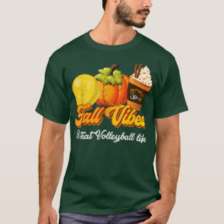 Herfst Vibes that Volleyball Autumn Pumpkin Spice T-shirt