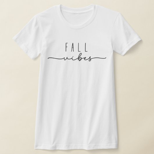 Herfst Vibes Trendy Minimalist T-shirt (Laagn)
