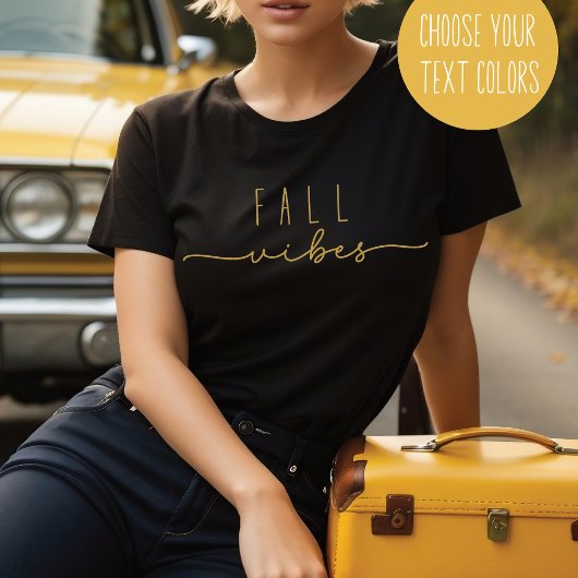 Herfst Vibes Trendy Minimalist T-shirt
