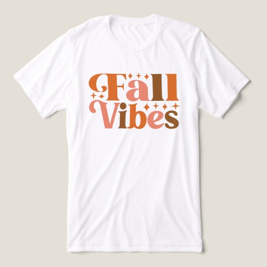 Herfst Vibes Tri-Blend Shirt (Design voorkant)