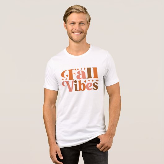 Herfst Vibes Tri-Blend Shirt (Voorkant volledig)