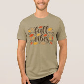 Herfst Vibes Tri-Blend Shirt (Voorkant)