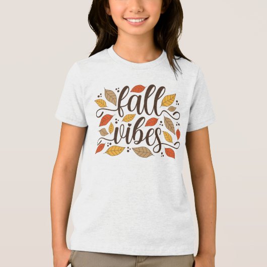 Herfst Vibes Tri-Blend Shirt (Voorkant)