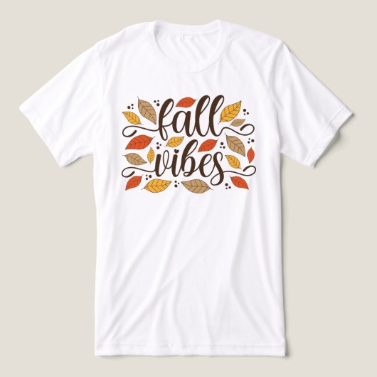 Herfst Vibes Tri-Blend Shirt (Design voorkant)