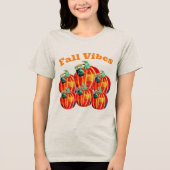 Herfst Vibes Tri-Blend Shirt (Voorkant)