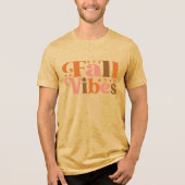 Herfst Vibes Tri-Blend Shirt (Voorkant)