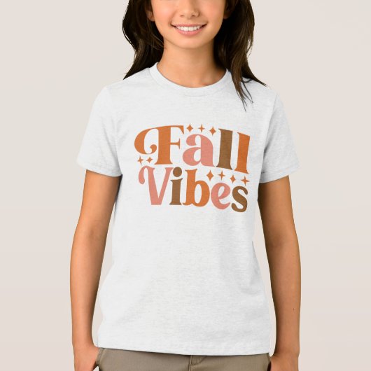 Herfst Vibes Tri-Blend Shirt (Voorkant)