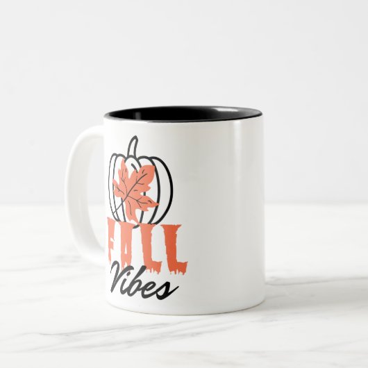 Herfst Vibes Tweekleurige Koffiemok (Voorkant links)