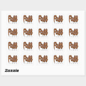Herfst Vibes Vierkante Sticker (Vel)
