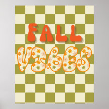 Herfst Vibes Wall Art Decor Poster