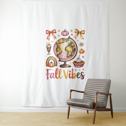 Herfst Vibes Wandkleed (In situ)