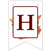 Herfst Vibes Waterverf das - Verjaardag Vlaggetjes (Tweede vlag)