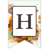 Herfst Vibes Waterverf Eekhoorn - Verjaardag Vlaggetjes (Tweede vlag)