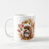 Herfst Vibes Waterverf Hedgehog - Koffiemok (Links)