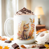 Herfst Vibes Waterverf Kitten - Koffiemok