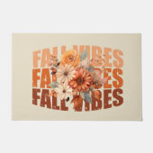 Herfst vibes waterverf wilde bloemen bladeren deurmat (Voorkant)