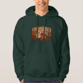 Herfst vibes waterverf wilde bloemen bladeren hoodie (Voorkant)
