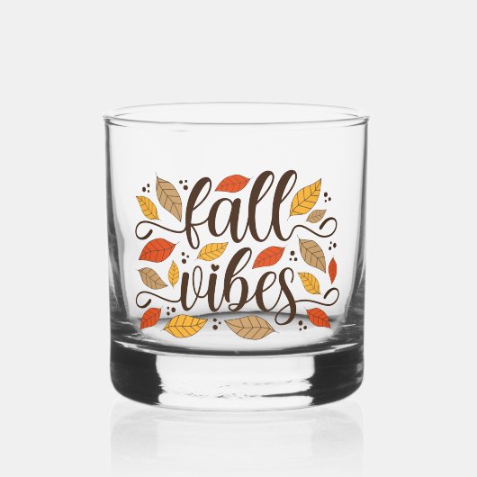 Herfst Vibes Whisky Glas (Voorkant)