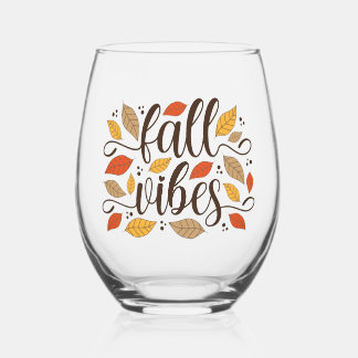 Herfst Vibes Wijnglas Zonder Voet