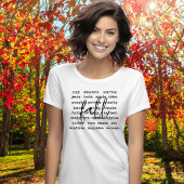 Herfst vibes woorden collage t-shirt
