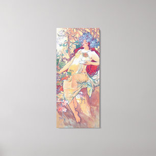 Herfst (vier seizoenen), Alphonse Mucha Canvas Pri