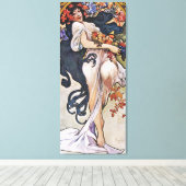 Herfst (vier seizoenen), Alphonse Mucha Canvas Pri (Insitu (Houten vloer))
