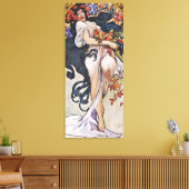 Herfst (vier seizoenen), Alphonse Mucha Canvas Pri (Insitu (Woonkamer))