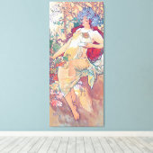 Herfst (vier seizoenen), Alphonse Mucha Canvas Pri Afdruk (Insitu (Houten vloer))