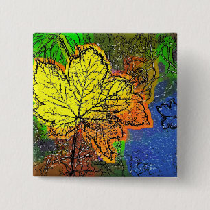 HERFST VIERKANTE BUTTON 5,1 CM