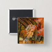 herfst vierkante button 5,1 cm (Voorkant /achterkant)