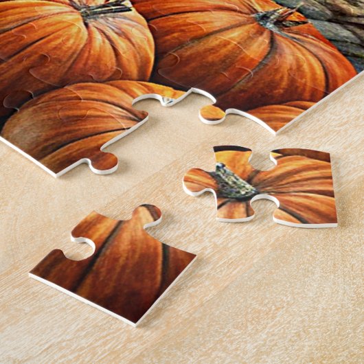 Herfst Village Street Puzzel Legpuzzel (Zijkant)