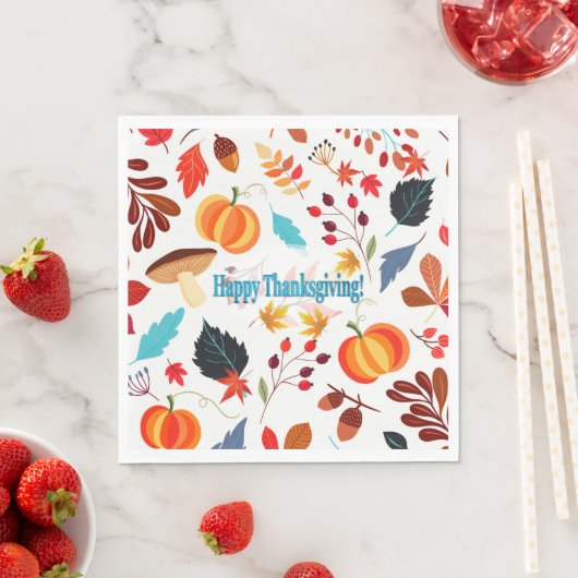 Herfst vindt Happy Thanksgiving fijn Servet (Insitu)