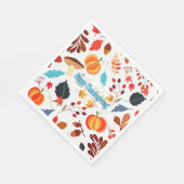 Herfst vindt Happy Thanksgiving fijn Servet (Hoek)